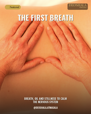 RITUAL 01: The First Breath : breath, oil & stillness