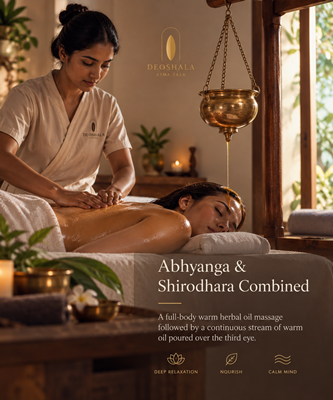 Abhyanga and Shirodhara Combined